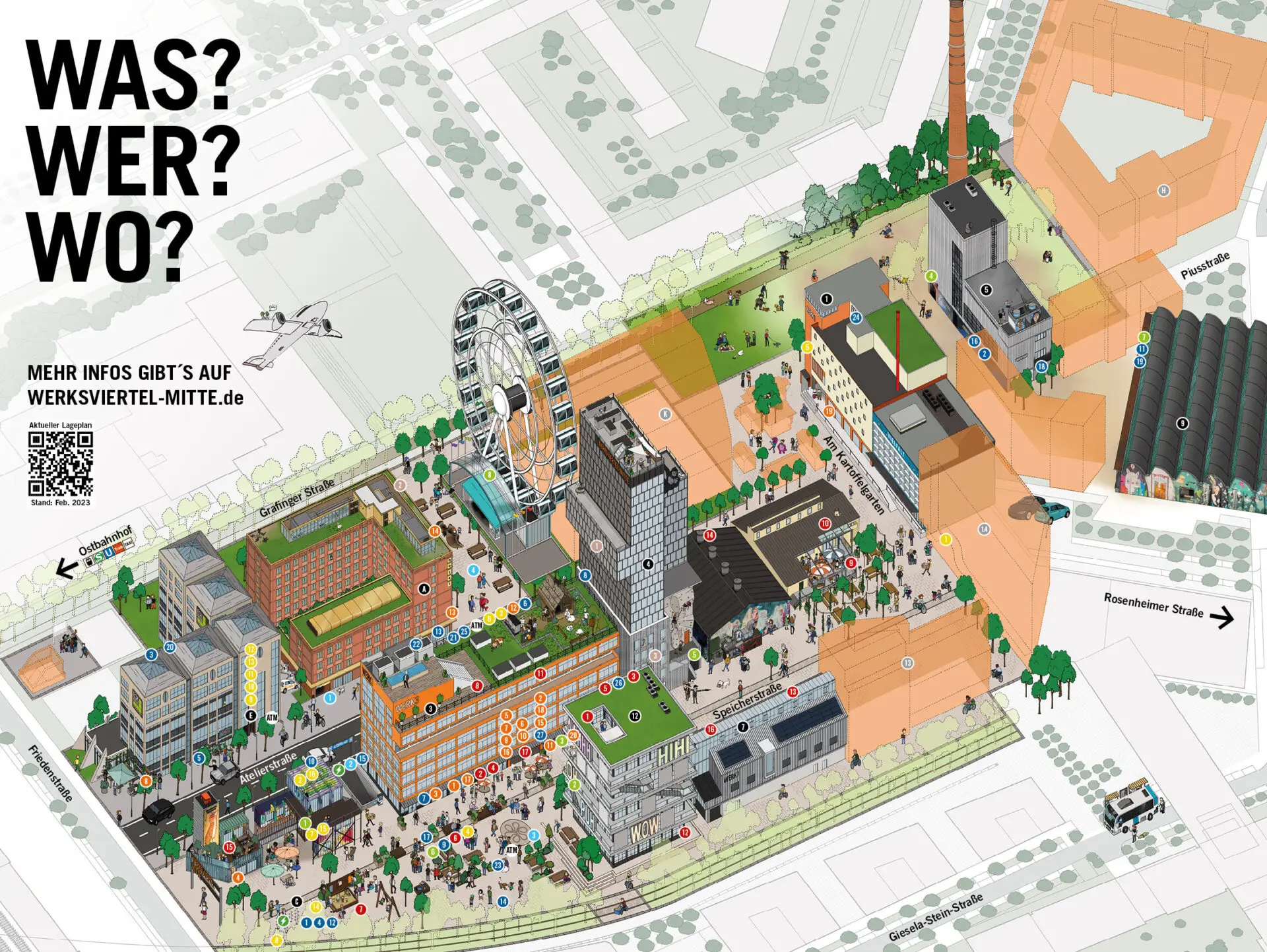 Werksviertel-Mitte Geländeplan